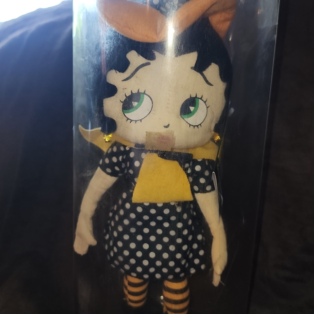 Betty Boop Black and White Polka Dot Plush